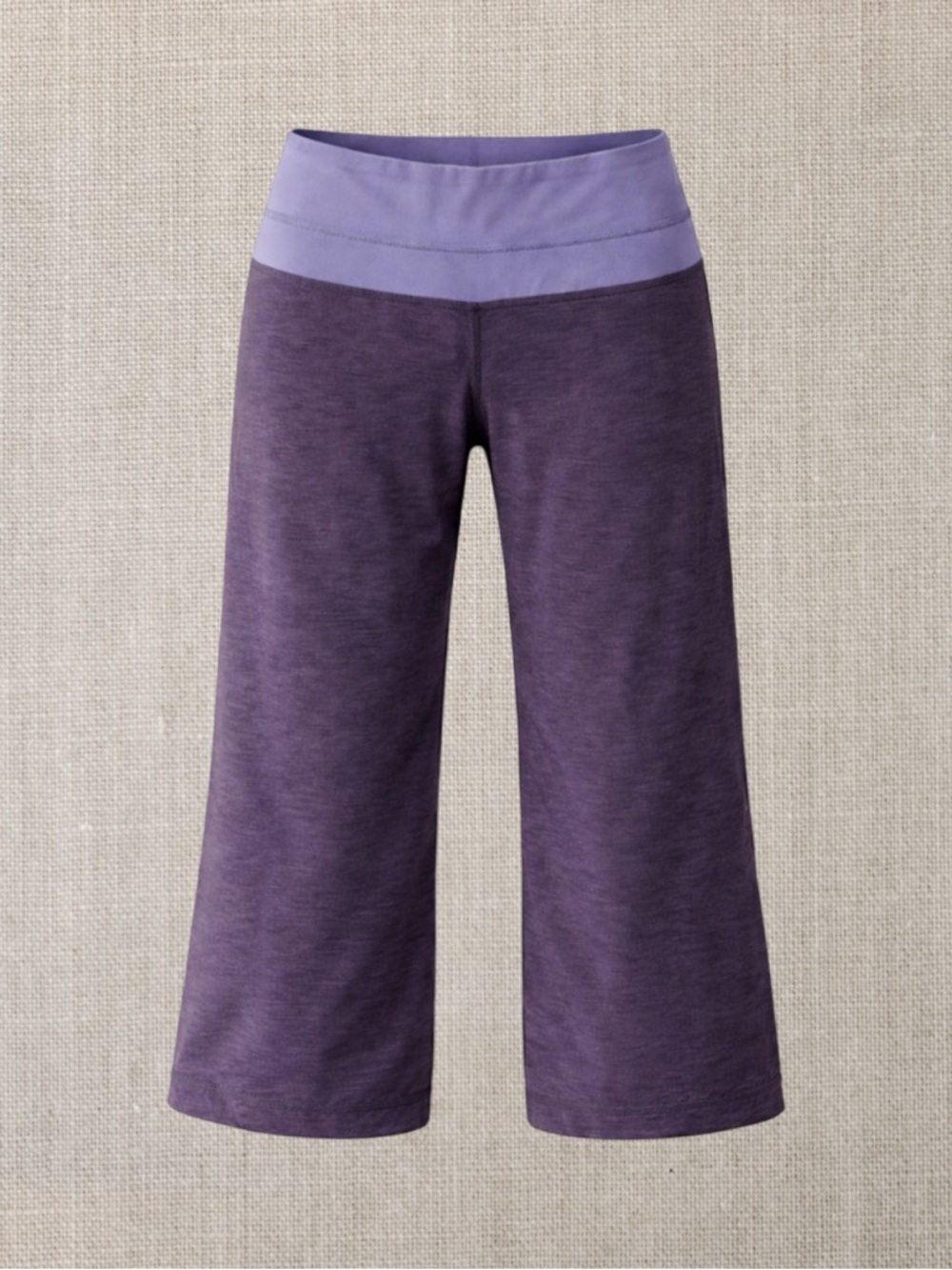 Lululemon Heathered Purple Wide Leg Crops